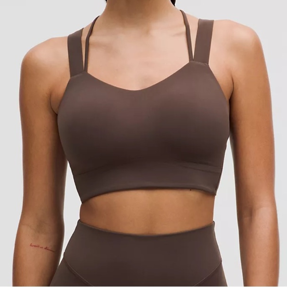Lululemon Like a Cloud Longline Bra D/DD Cup in Espresso